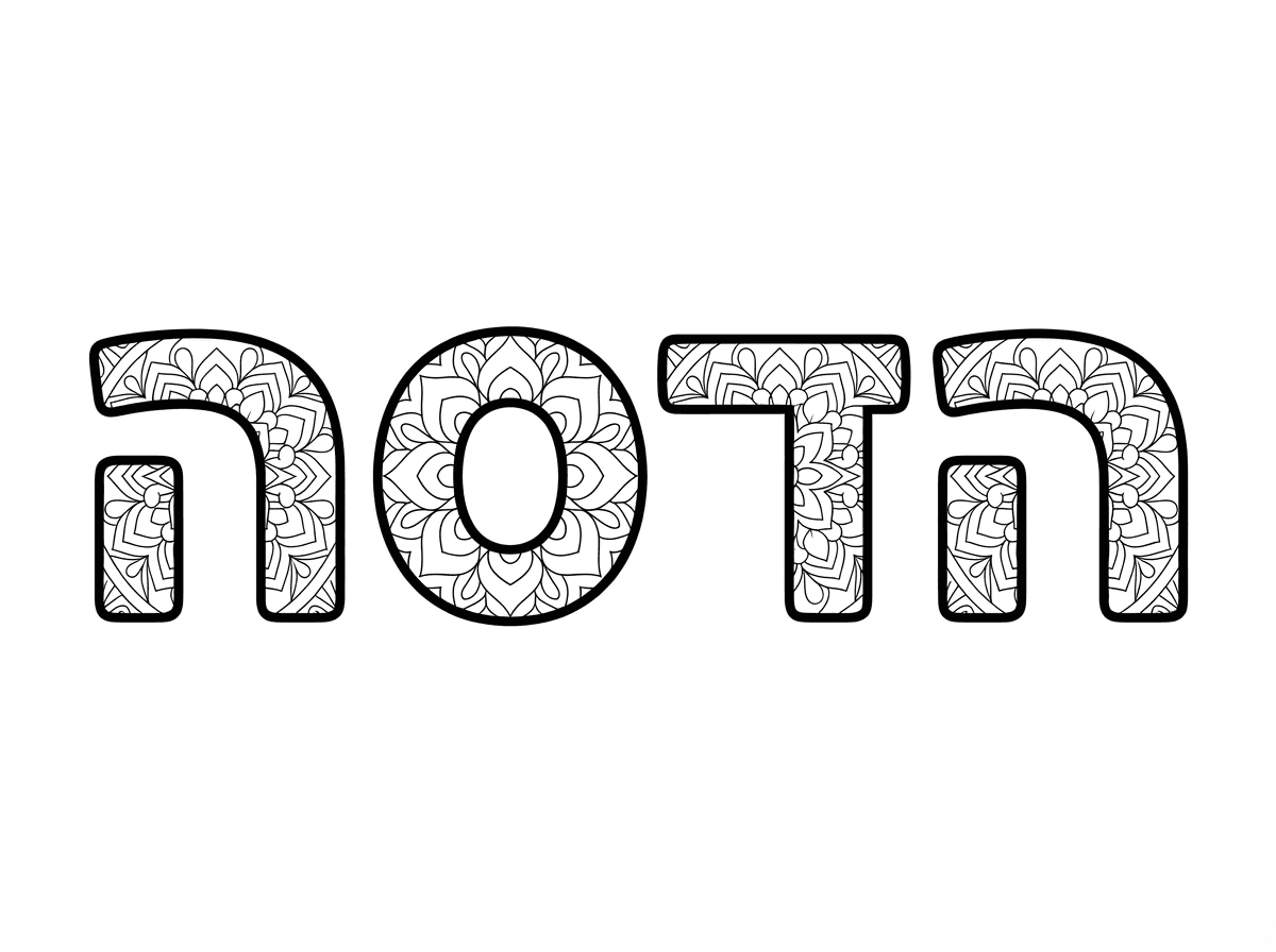 תצייר לי את השם הדסה במנדלות