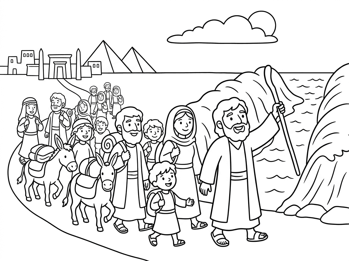 צור לי תמונה של יציאת מצריים