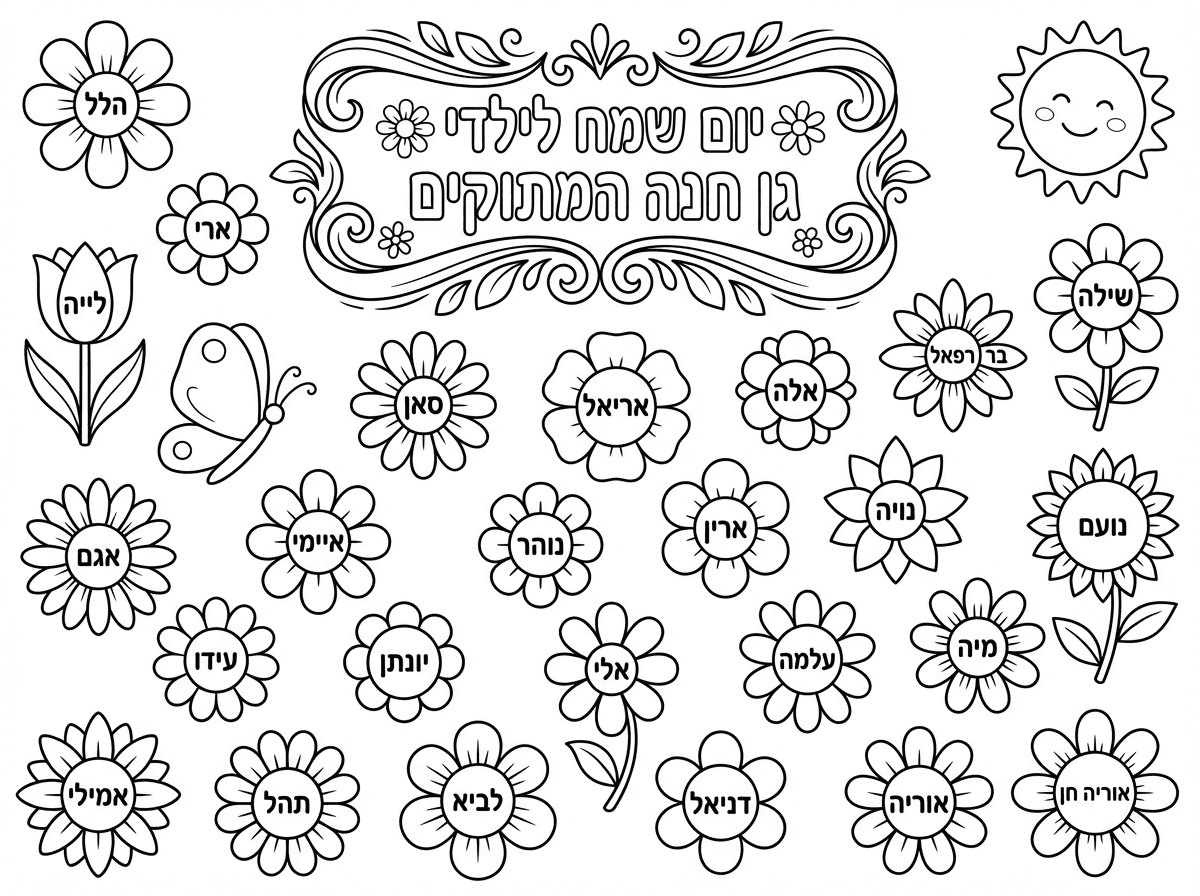 עם שמש פרפר 
והכותרת בצורה יפה