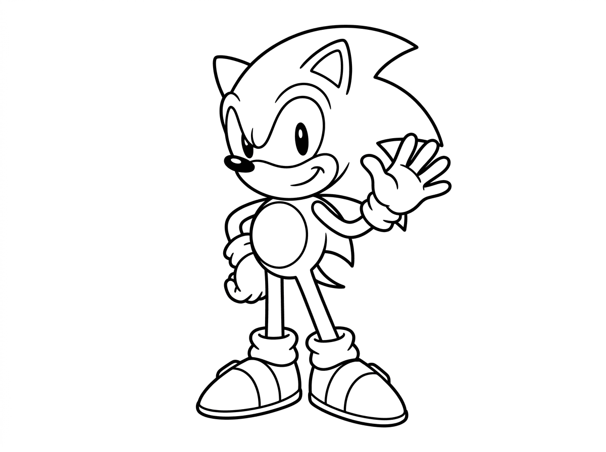 תעשה לי ציור לצביעה של סוניק