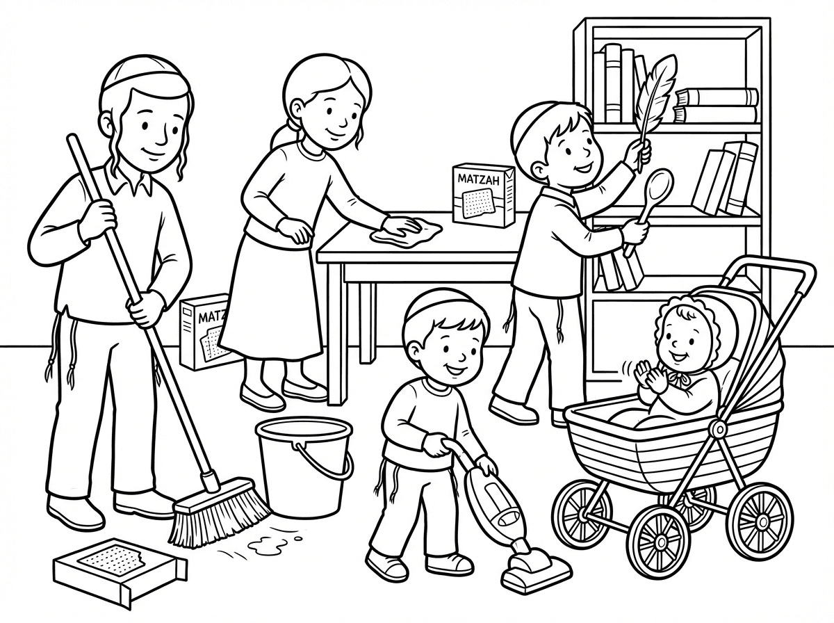 רגע גם ילדה בת 10 ילד בן 7 ילד בן 4 ותינוק בן 9 חודשים בעגלת יויו מוחא כפיים