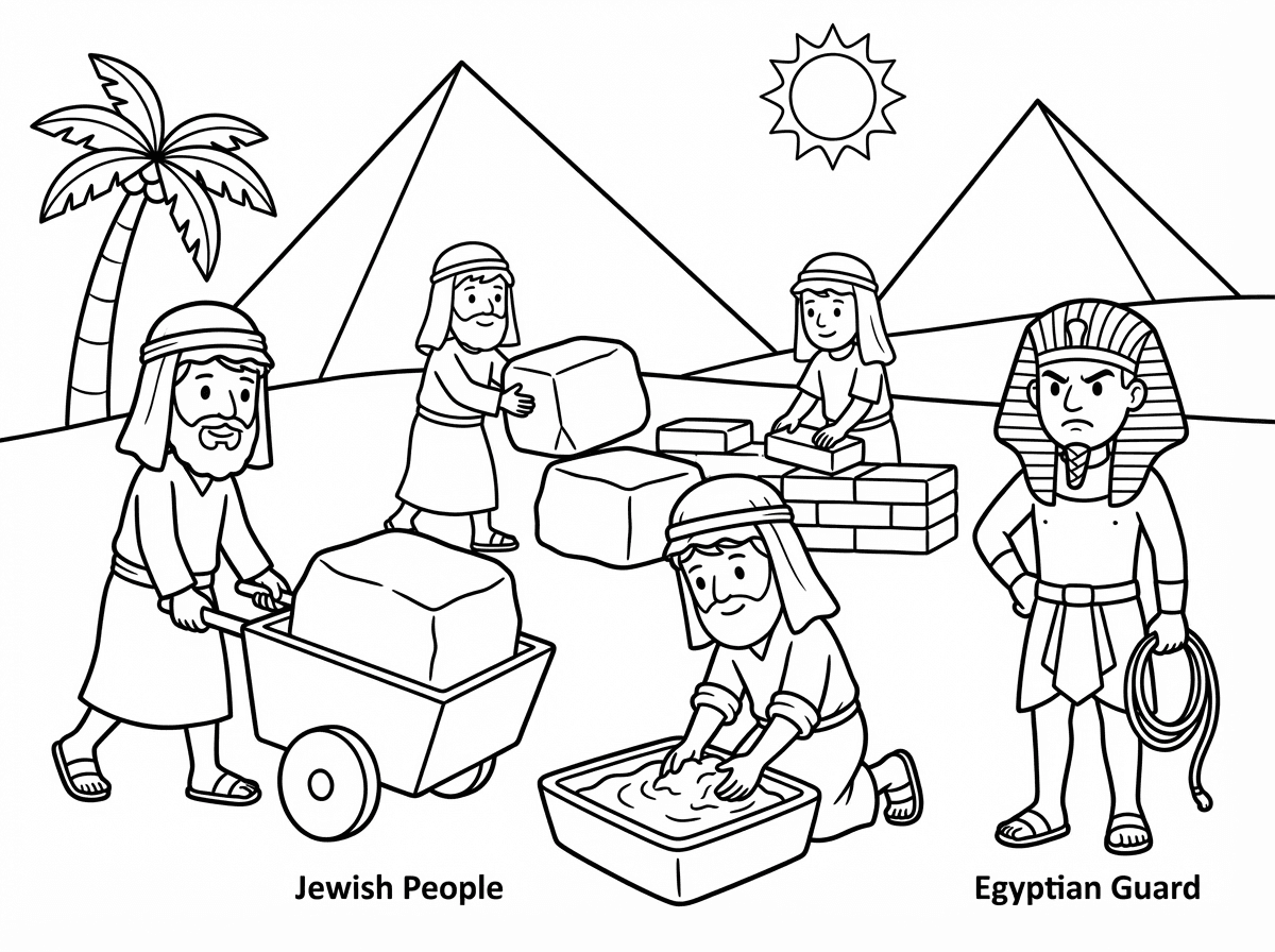 שהעבדים יראו מבוגרים יותר ויהודים ושהמצרי יהיה עם שוט וכועס
