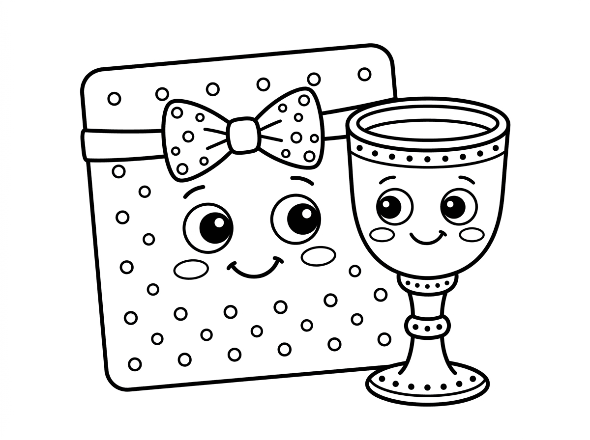 מצה ויין עם פפיון