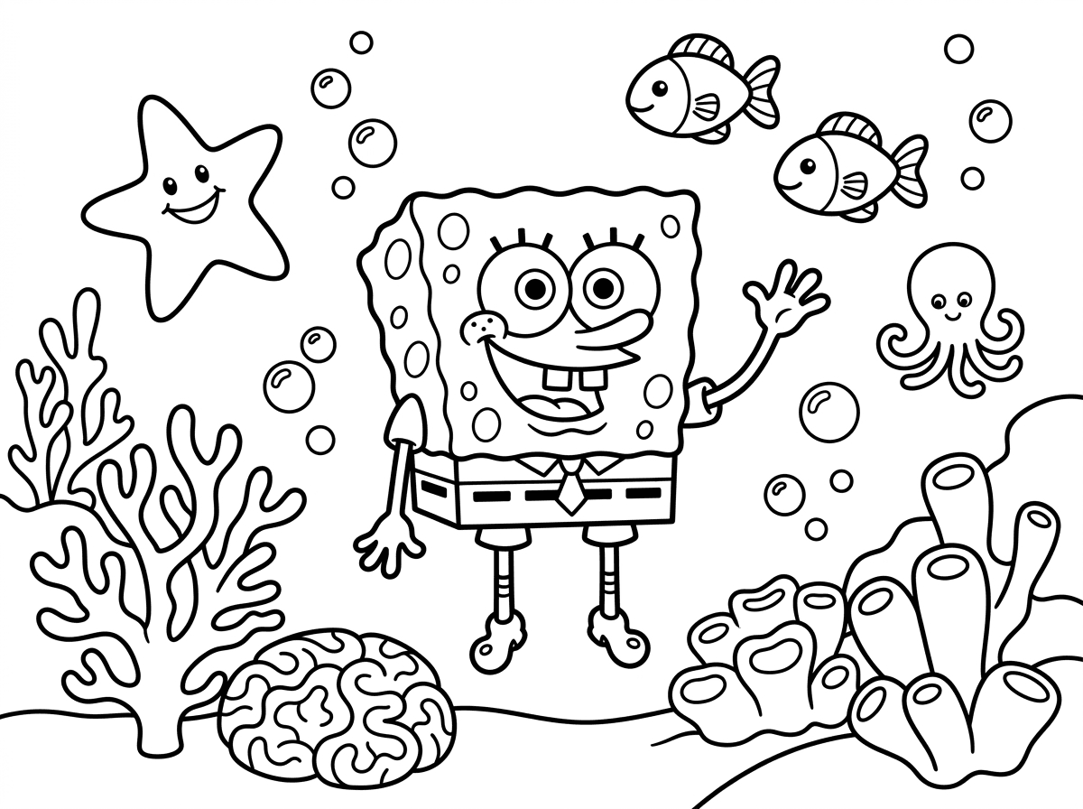 בובספוג בים