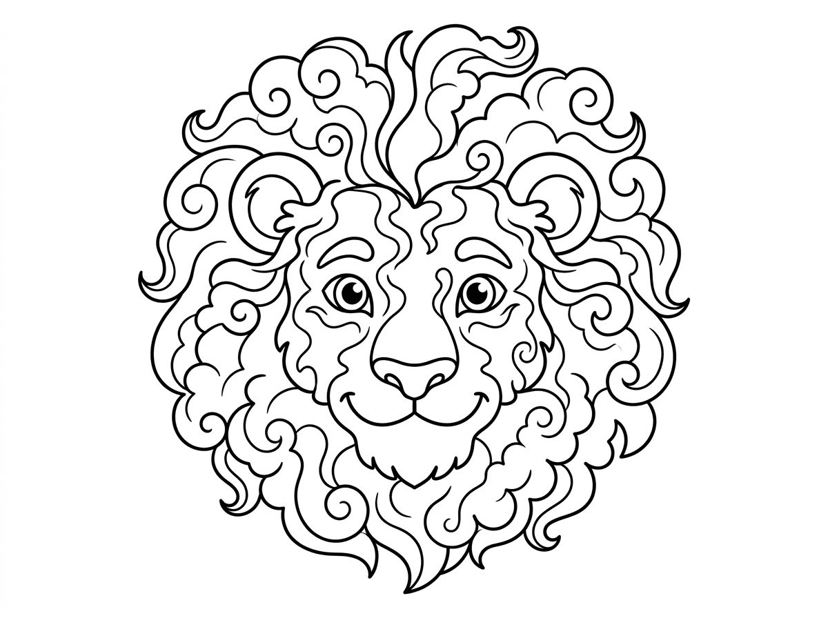 הוא עשוי מעשם שבתוכו ציור של ראש של אריה.