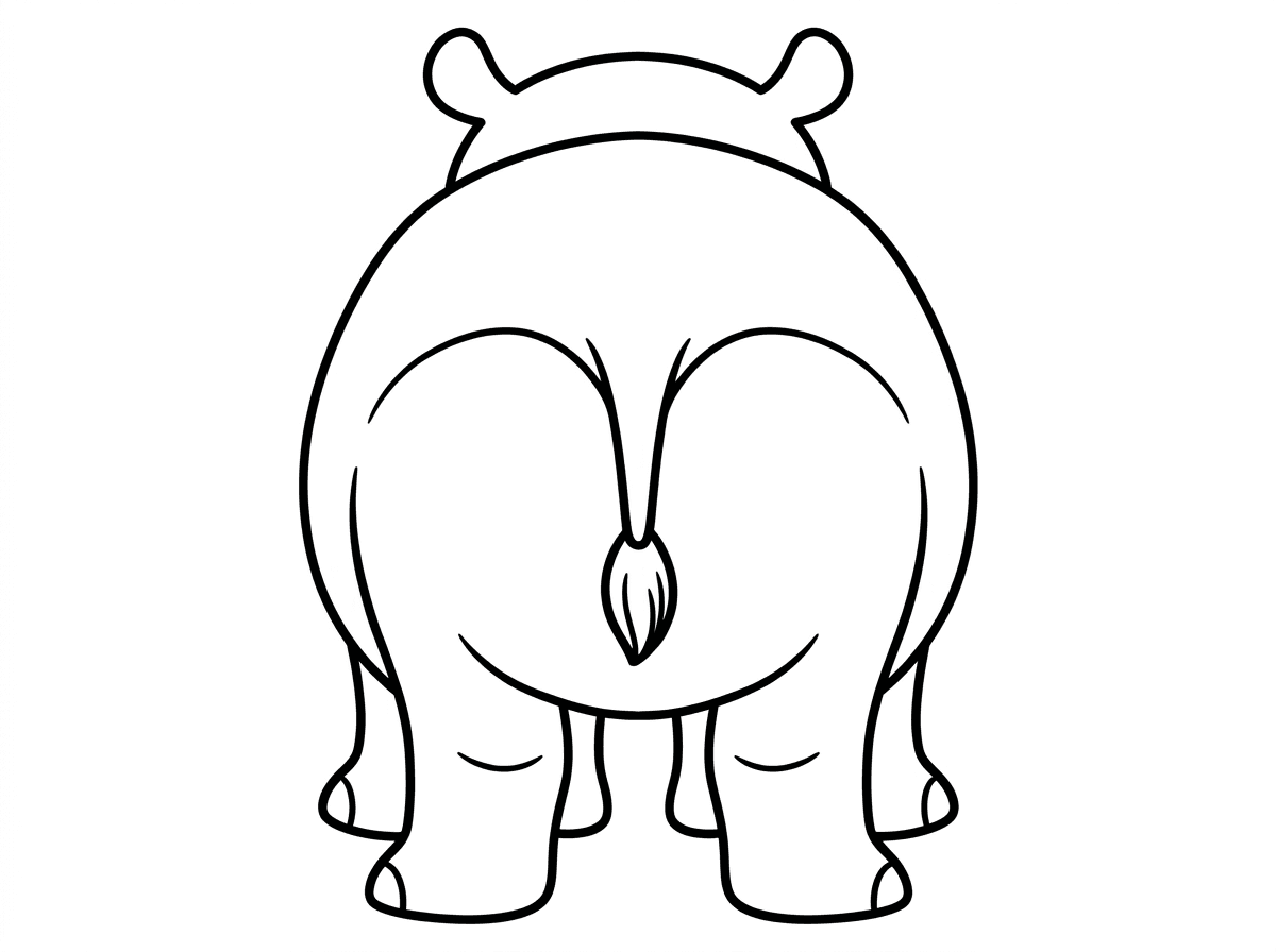 אחוריים של היפופוטם