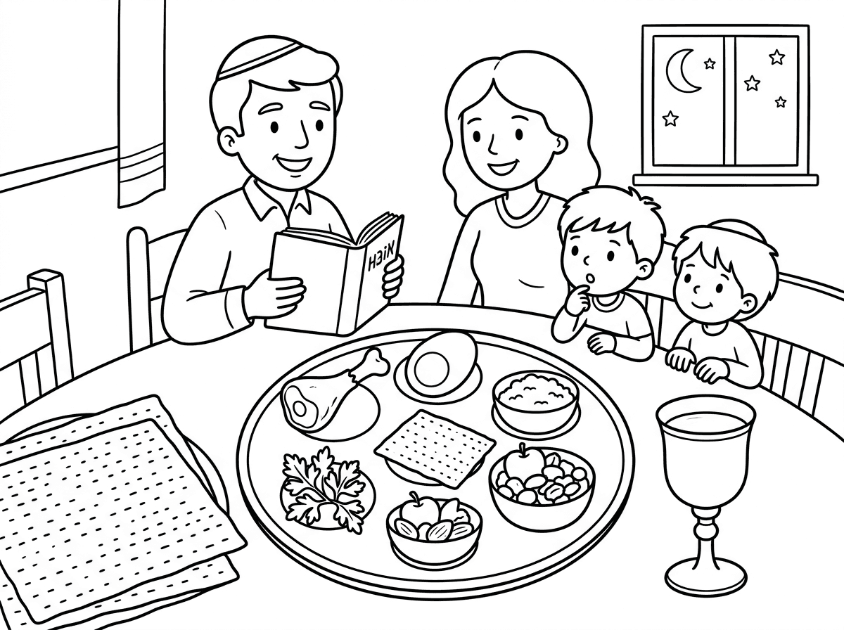 הי תעשה לי דף משימה בנושא פסח כבר צבוע