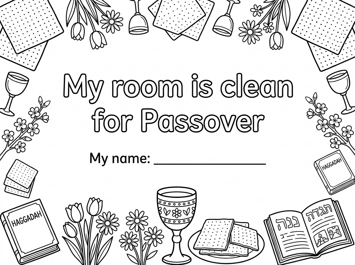 תעשה רק את האות הראשונה בכל משפט שתהיה אות גדולה וכל השאר אותיות קטנות.
אחרי הMy name תוסיף נקודותיים.
תעשה שהציורים יהיו מסביב וכל הכיתוב באמצע הדף. על ההגדה תכתוב: Haggadah