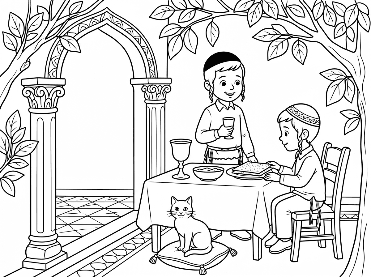 אשמח אם תוכל בהגדה שבתמונה להחליף את הילדה והבן ל2 ילדים חבדניקין עם עיפה וציצית
ולהשאיר את הדף חלא שינוי נוסף