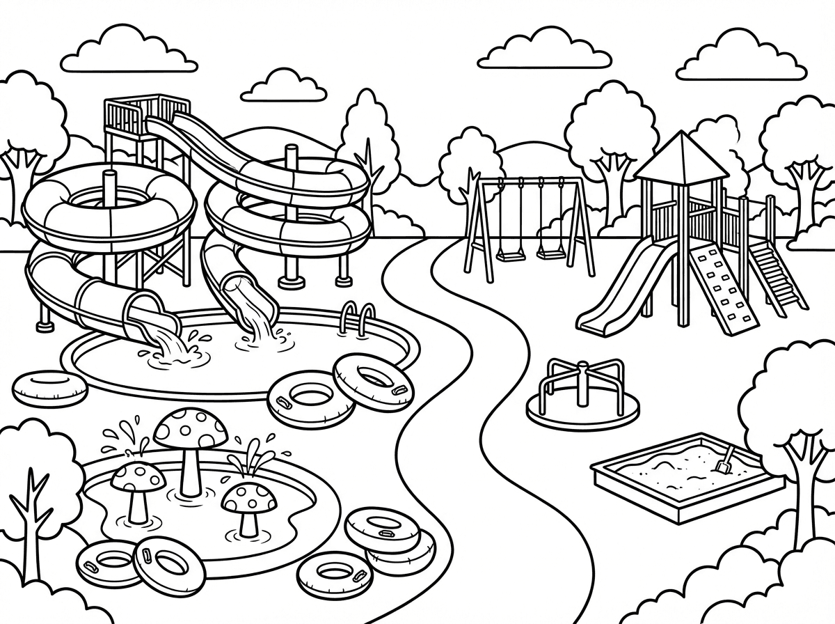 אני רוצה פארק ים עם מגלשות עם מים וגם שזה גם פארק בלי. בלי מים.