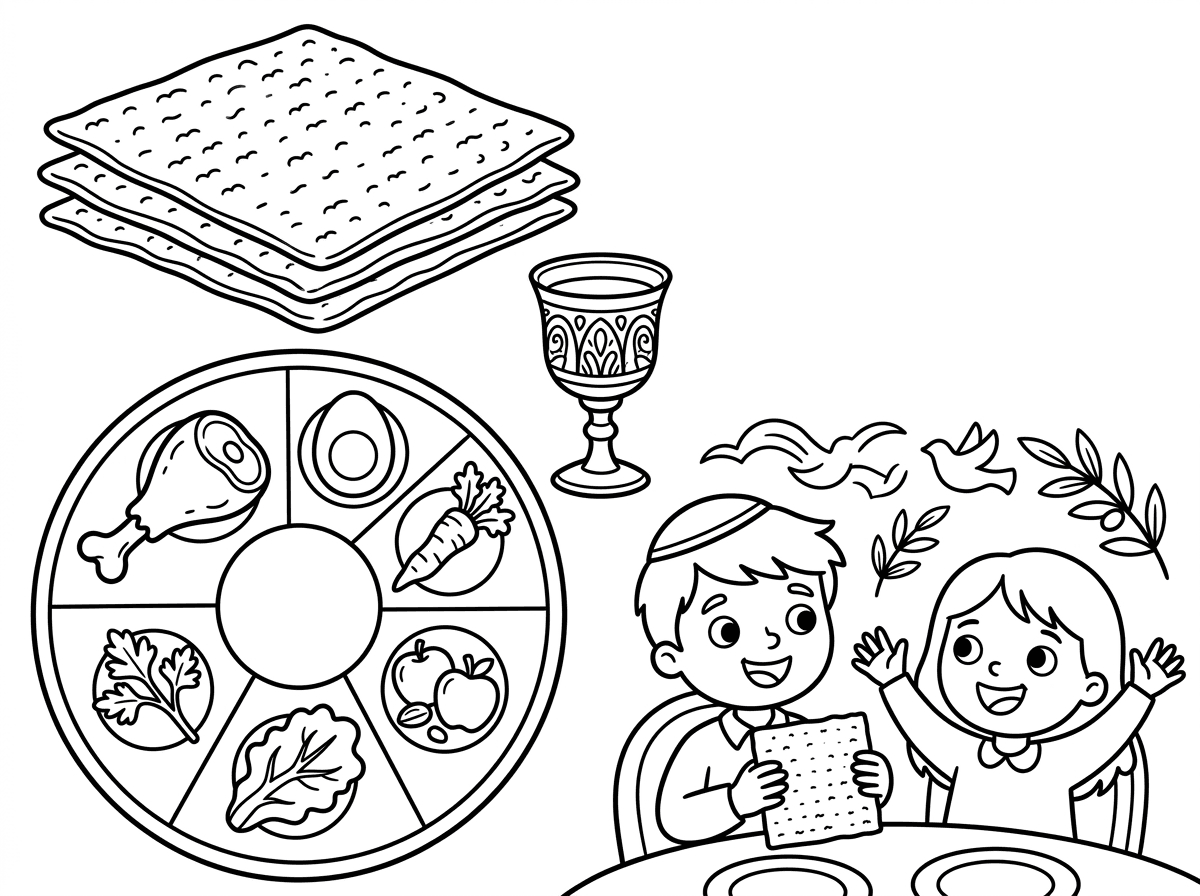 חג החירות דף צביעה