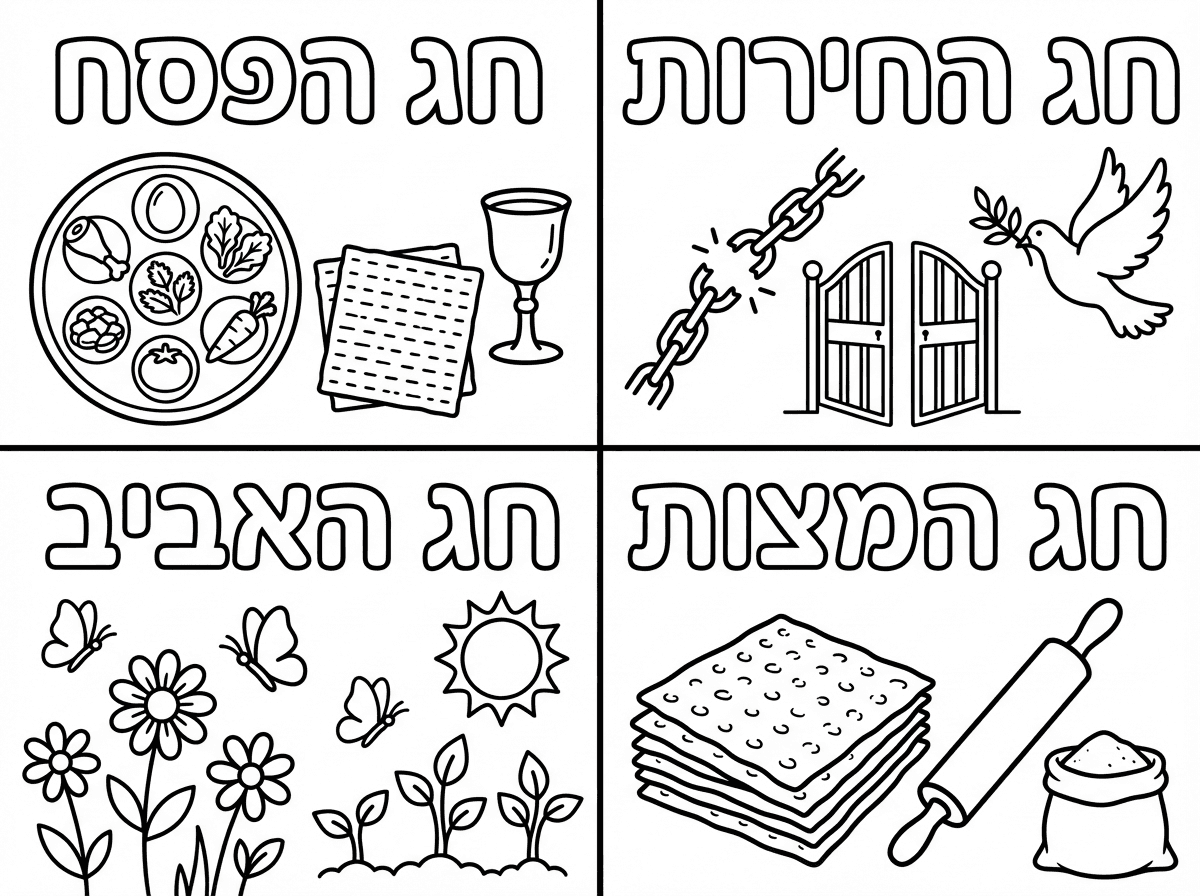 חלק אותו ל 4 חלקים שווים עם קו