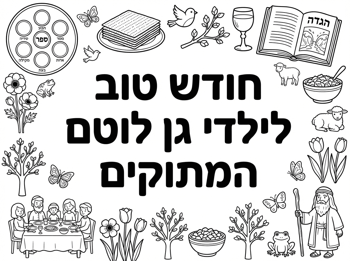 הי אני רוצה דף צביעה שבאמצע הדף יהיה כתוב: חודש טוב לילדי גן לוטם המתוקים.
ומסביב זה יהיה הרבה תמונות שקשורות לחודש ניסן ולחג הפסח