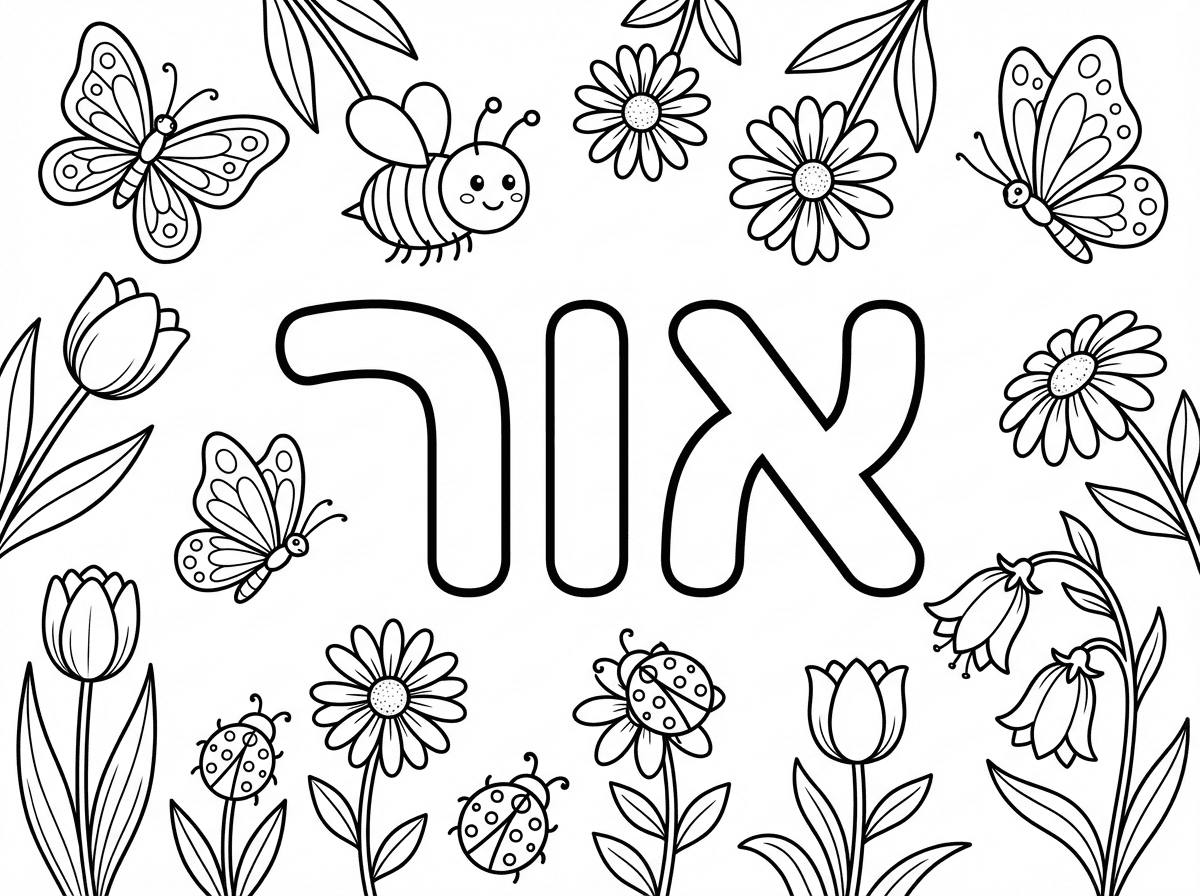 תידה. ועכשיו את אותו דף עם השם "אור".