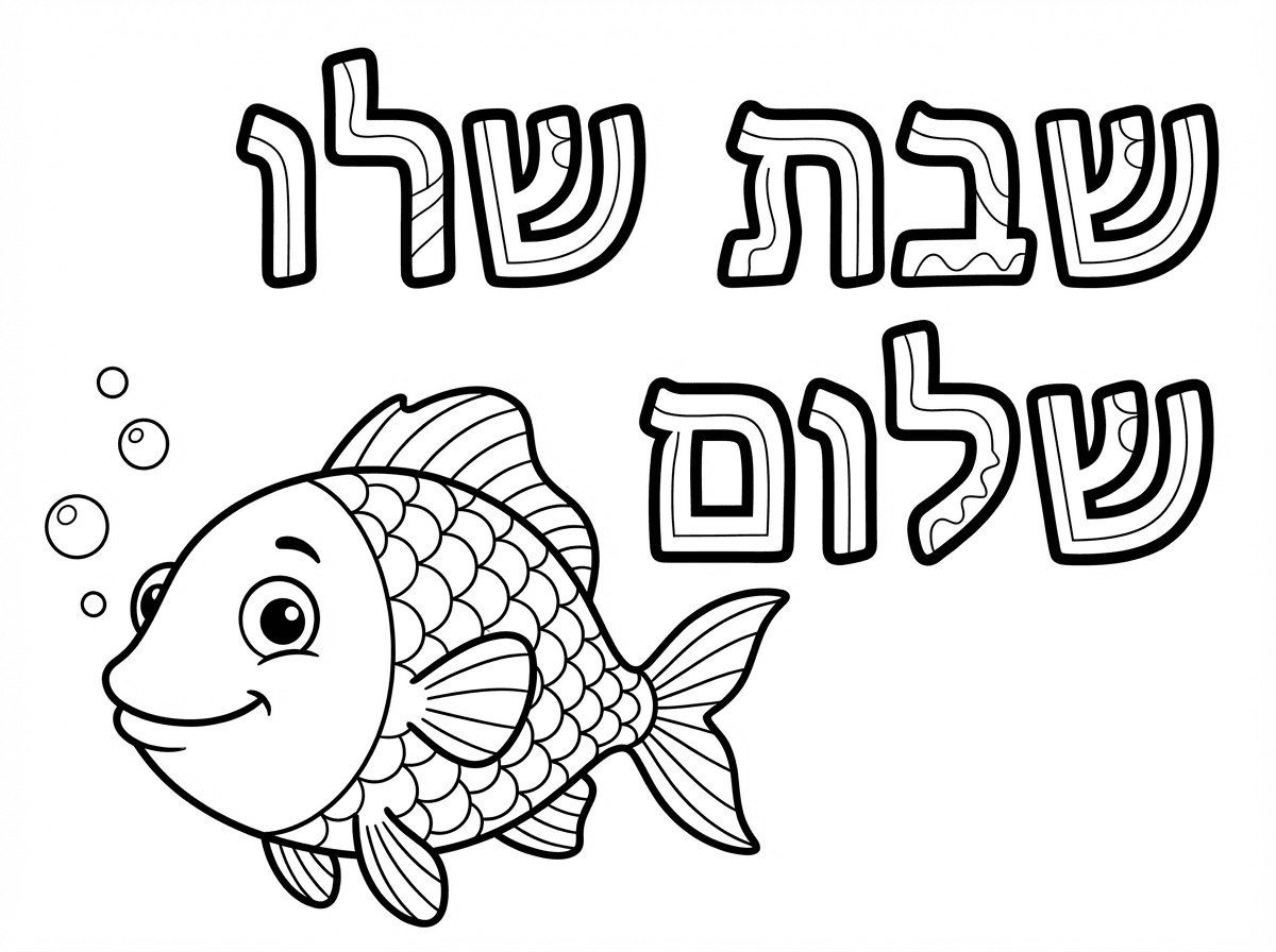 שבת שלום עם דג