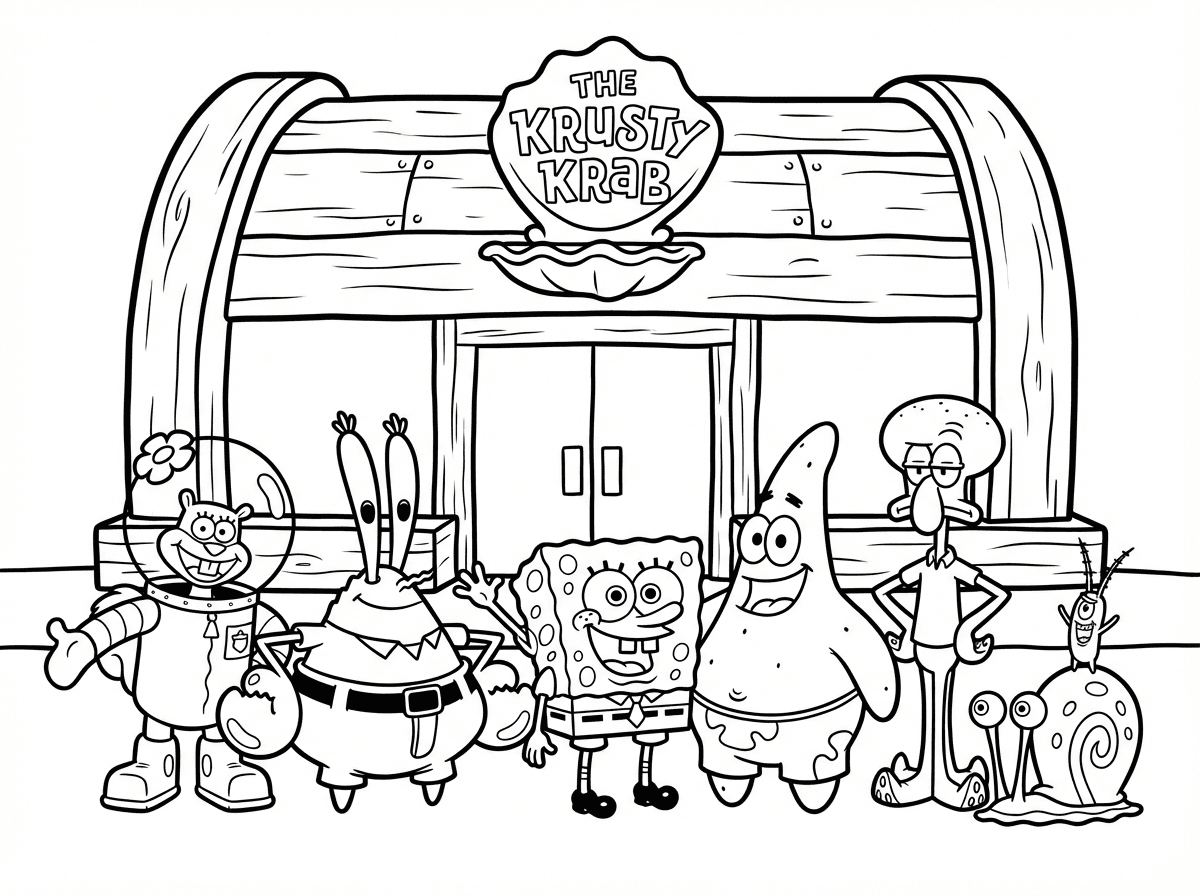 כל הדמויות מבובספוג מול הסרטן הפריך