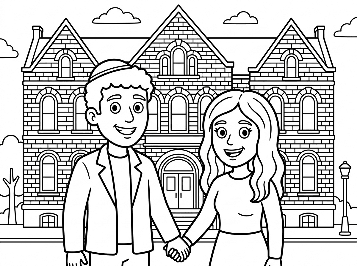 צור לי תמונה שלי ושל בעלי ב770 בניו יורק