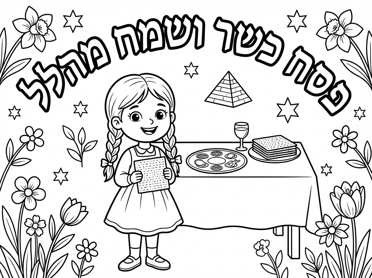 תשתמש בילדה
תעשה רקע של פסח
ותכתוב
פסח כשר ושמח מהלל