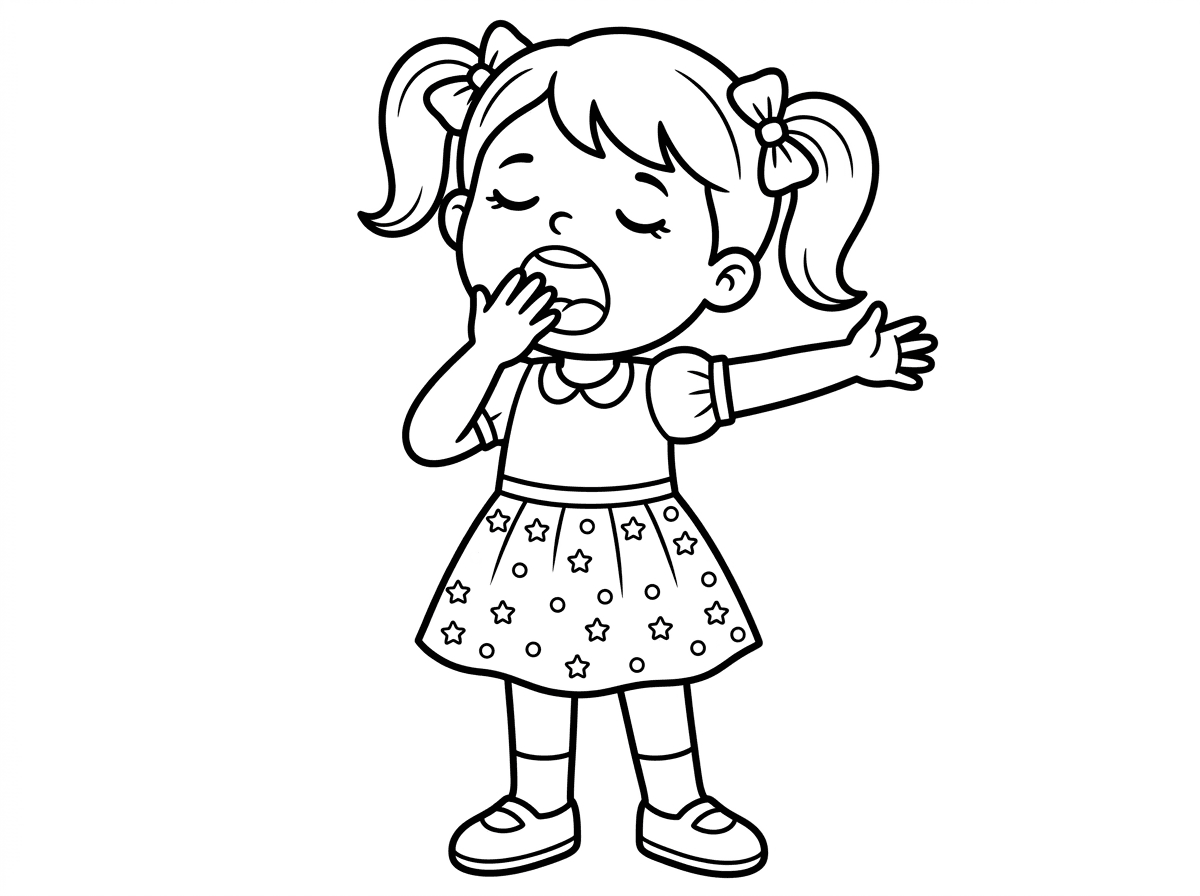 זה מוגזם. אולי ילדה מפהקת?