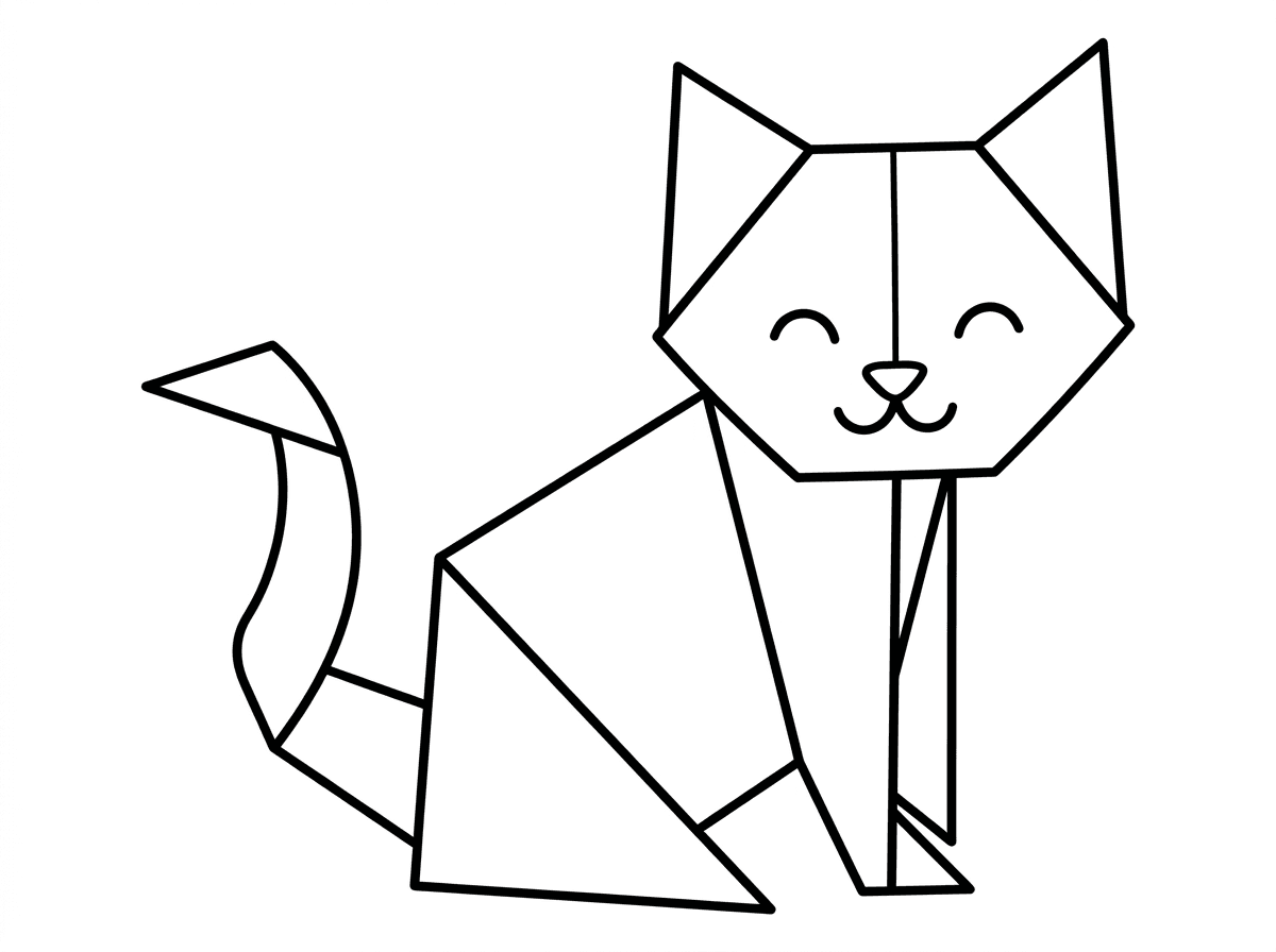 לא כזה חתול. אני רוצה חתול מקיפולי נייר.