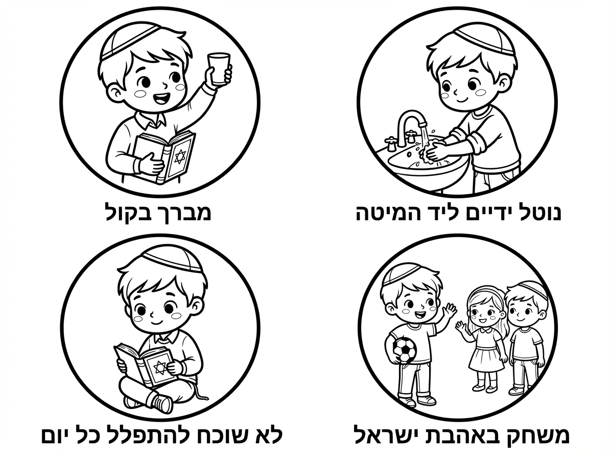 אבל תעשה שזה יהיה בדיוק כמו הדף של הילדה