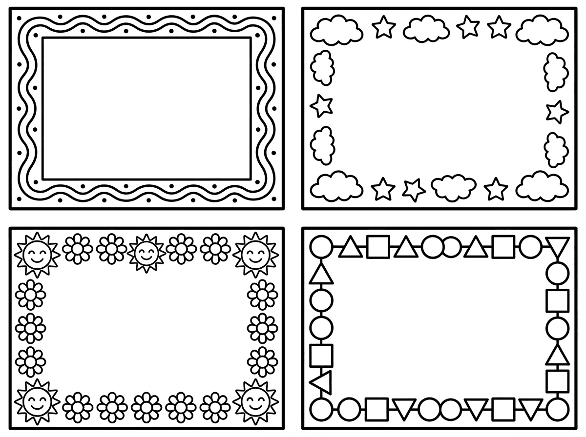 אני רוצה ארבע מתוחמים ליצירה.