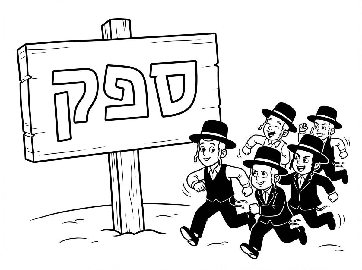 תעשה לי שלט שכתוב עליו ''ספק'' ויש ילדים חרדים שבורחים ממנו