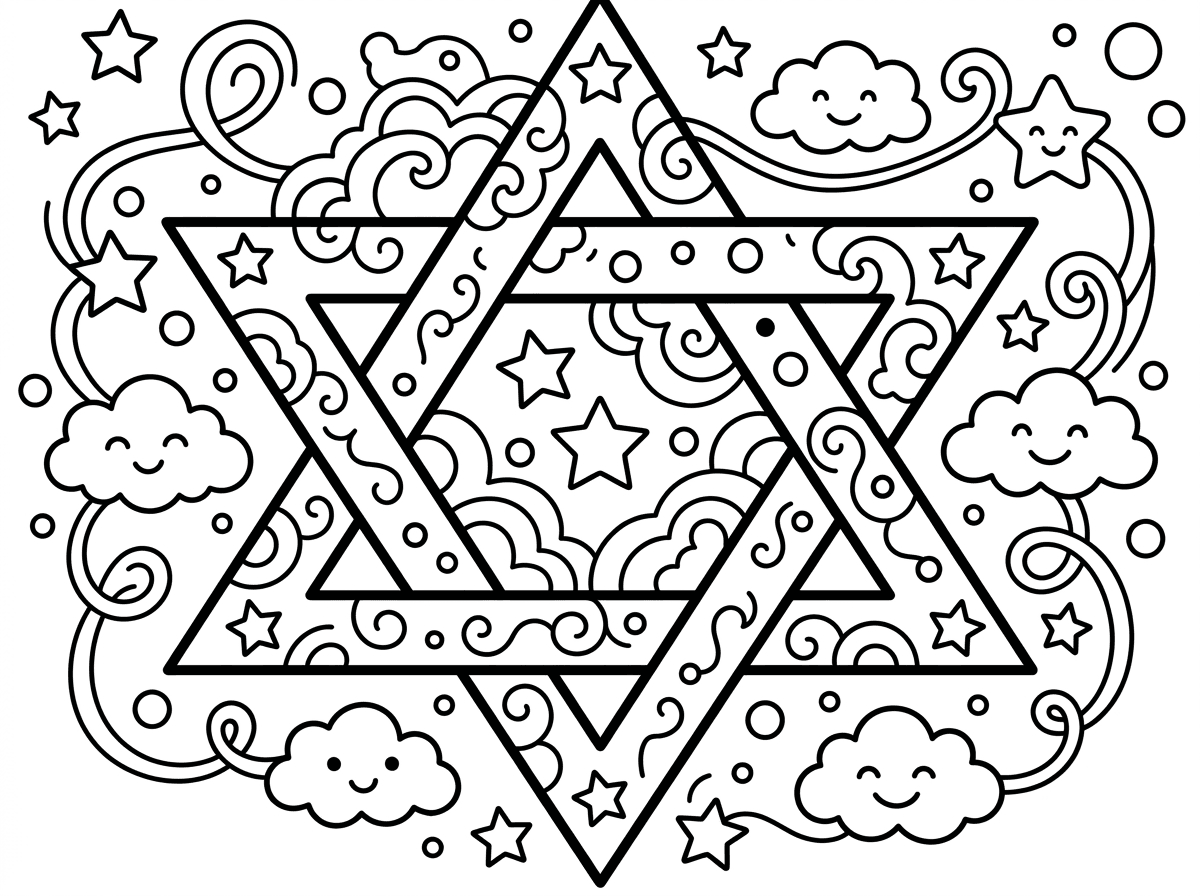 מגן דוד לצביעה
