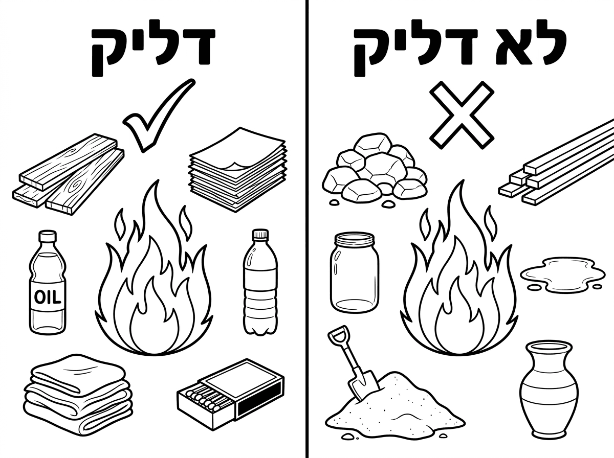 תסמן ליד הדליק וי וליד הלא דליק איקס