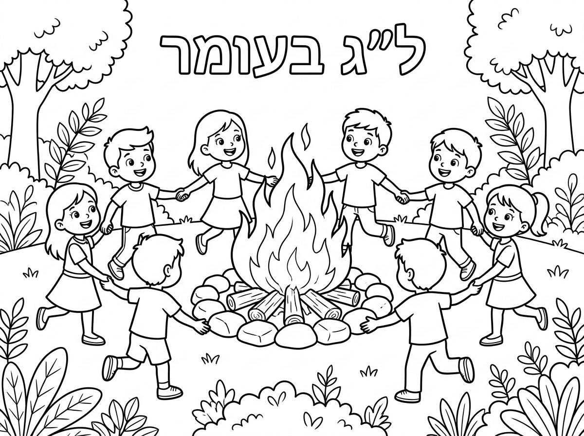 תוסיף אבנים מסביב למדורה
