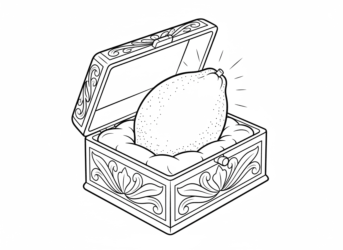 אתרוג בקופסה מיוחדת - אתרוג יפה בקופסת אתרוג מכסף מעוטרת, ריפוד פנימי, האתרוג בצורה מושלמת, פיטום שלם, זוהר זהוב, מלאכת יד מפורטת, ריפוד קטיפה