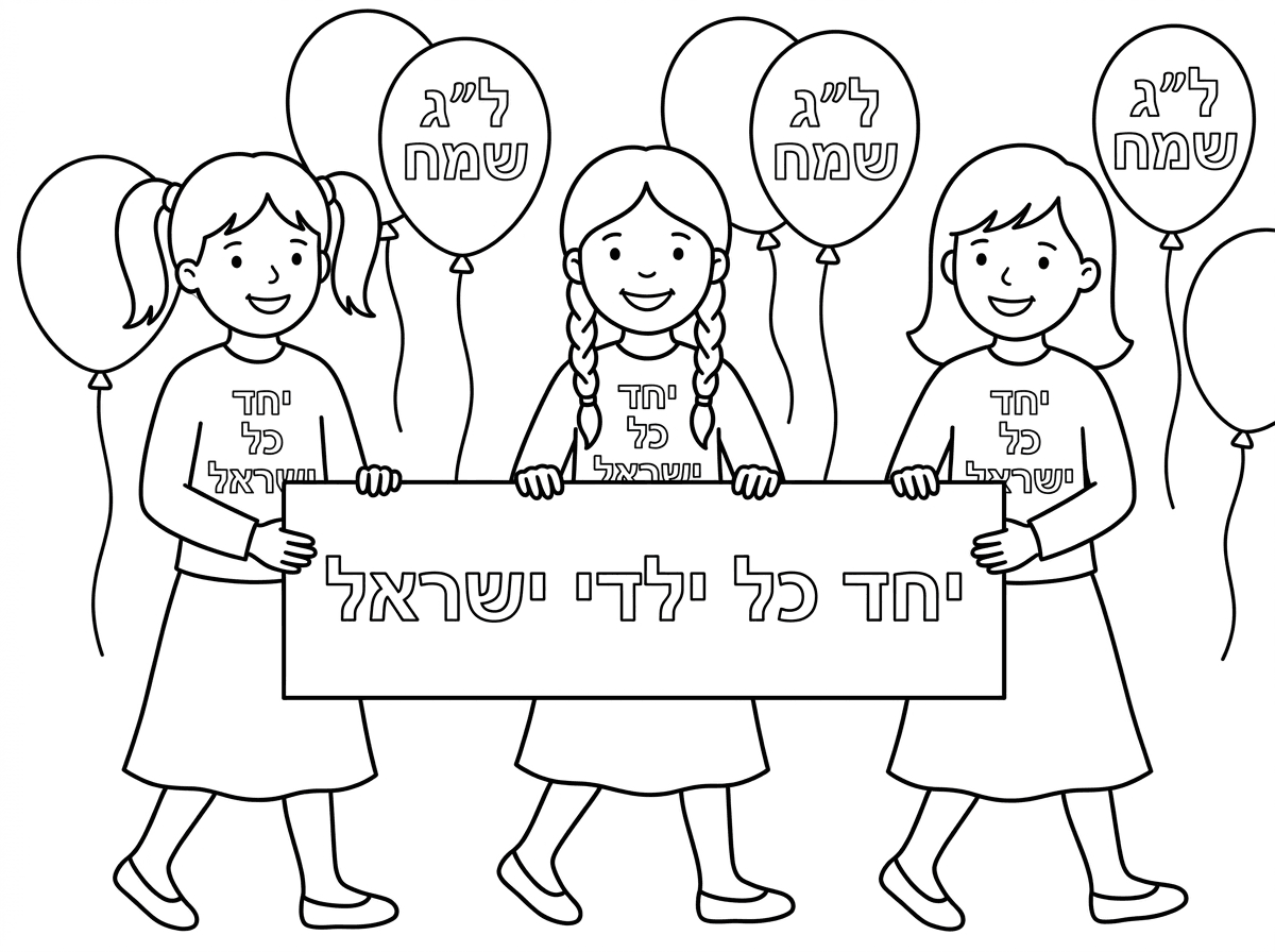 שיהיה כתוב
יחד כל ילדי ישראל
על השלט של הילדות