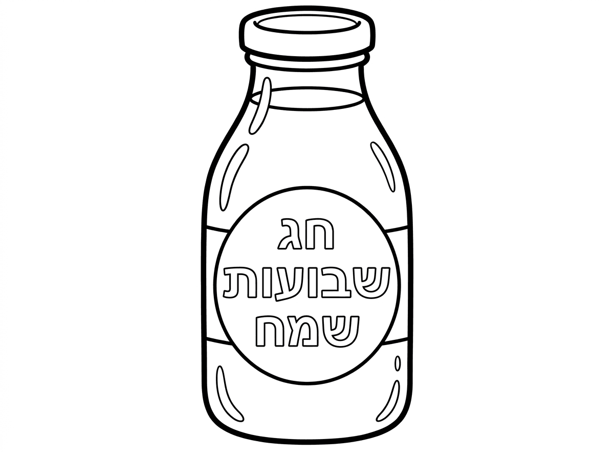 תודה רבה. אני צריכה שיהיה בקבוק בלי הרקע של כל השיבולים מסביב על רקע חלק. ושעל התיקת שעל הבקבוק יהיה כיתוב בעברית חג שבועות שמח