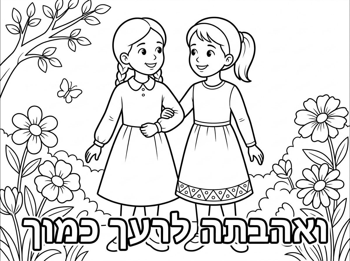 אותו דבר ללא לבבות
שיהיה כתוב :
ואהבתה לרעך כמוך