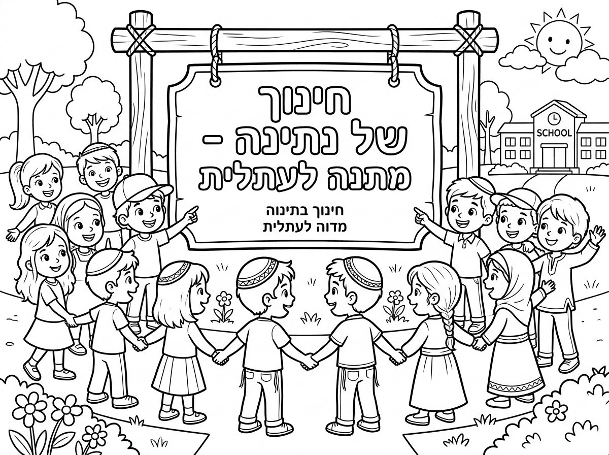אני צריכה שלט לצביעה שכתוב בו "חינוך של נתינה - מתנה לעתלית"
ורואים ילדים מכל המגזרים בחברות