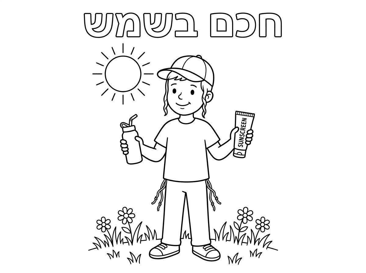 עכשיו בדיוק כזה
במקום הילדה

עם ילד עם כובע
מכנסיים ארוכות 
שבצדיים חוטי ציצית

פיאות דקות קצרות לצידי האוזניים
