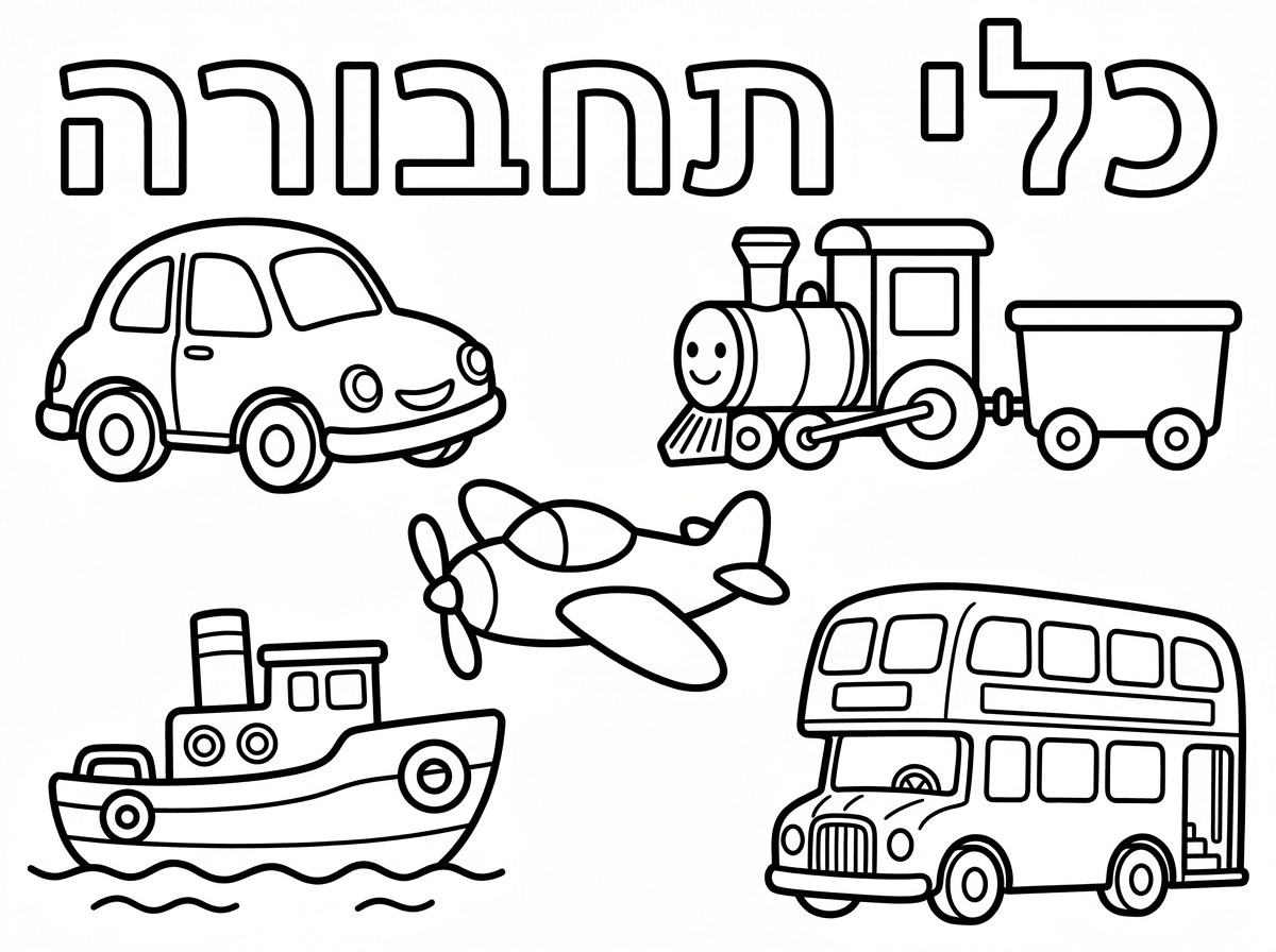 כלי תחבורה, בעברית