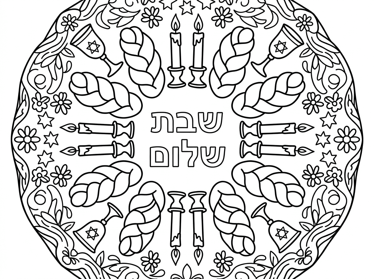 אפשר עוד דוגמה שבאמצע כתוב שבת שלום?