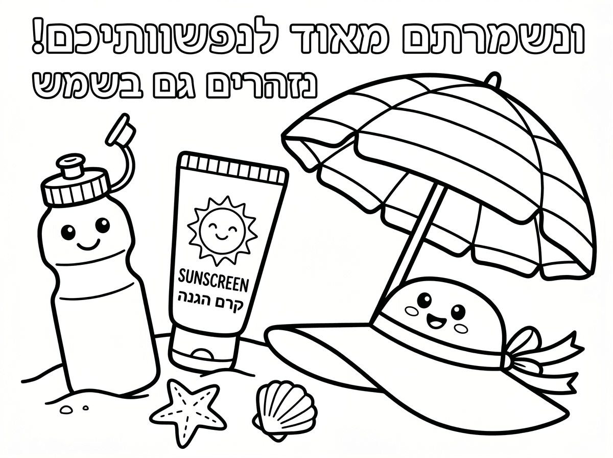 יפה. תוסיף את הכותרת: ונשמרתם מאוד לנפשותיכם! נזהרים גם בשמש