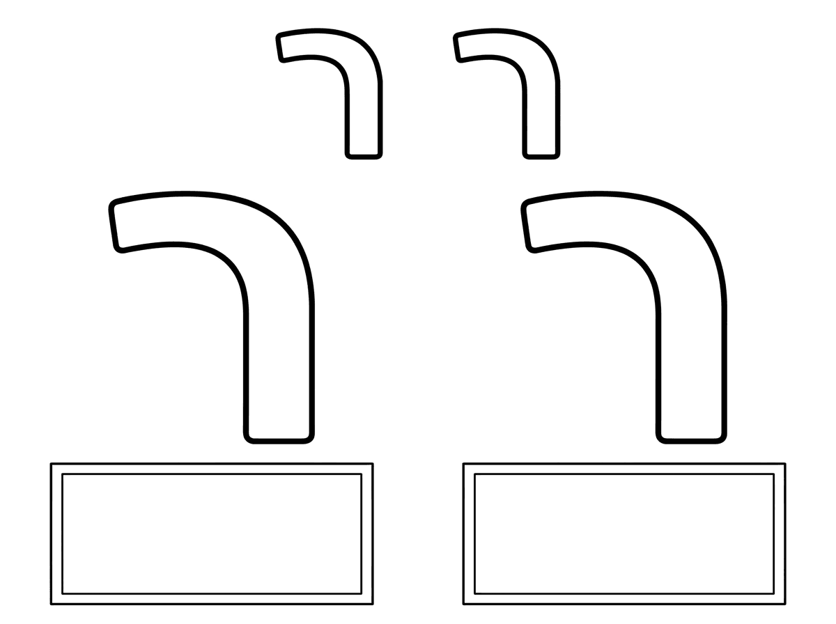 תכין בבקשה 2 אותיות ר חלולת בכתב מרובע
ומתחת לכל אות מסגרת