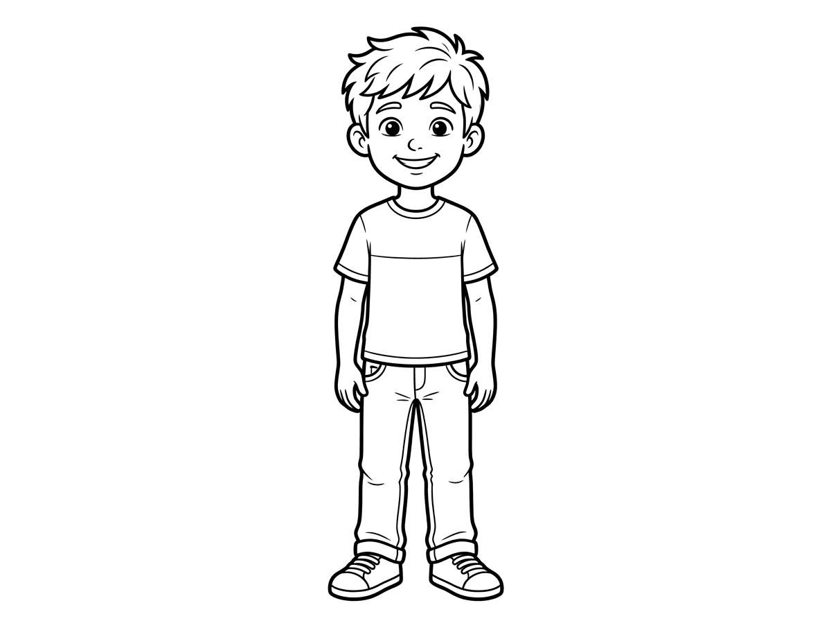 אתה יכול לצייר לי ילד קצת יותר בוגר