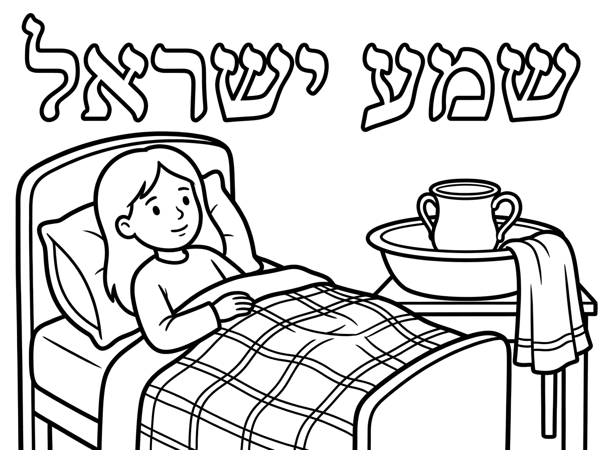 השמיכה תהיה מעל הילדה