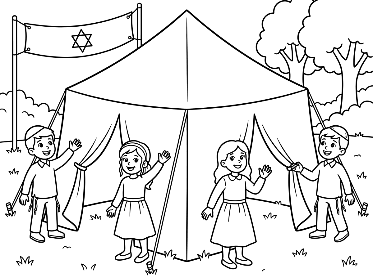 לא, אני צריכה אוהל עם 4 פתחים עם ילדי חב"ד
