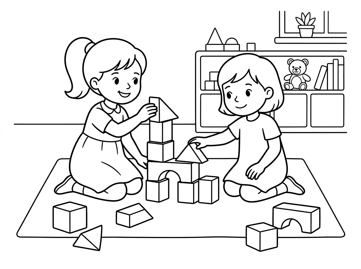 יפה מאוד
אבל שהקוביות לא יהיו צבעוניות והילדות יהיו עם שמלות צנועות