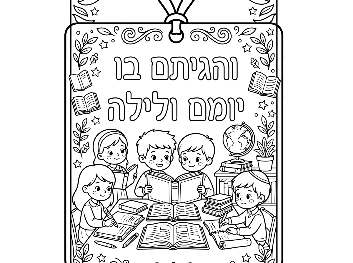 עדיף בלי חיות . תעשה לי סימניה שכתוב עליה והגיתם בו יומם ולילה וילדים שלומדים