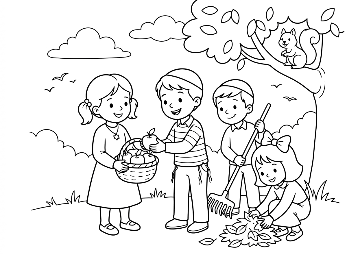 ילדים יהודים עוזרים אחד לשני