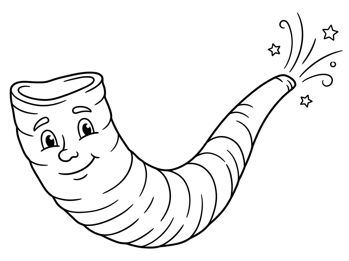 תיצור לי דף צביעה של שופר