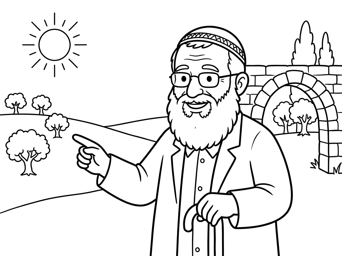 אני צריכה דף צביעה של הרב חנן פורת