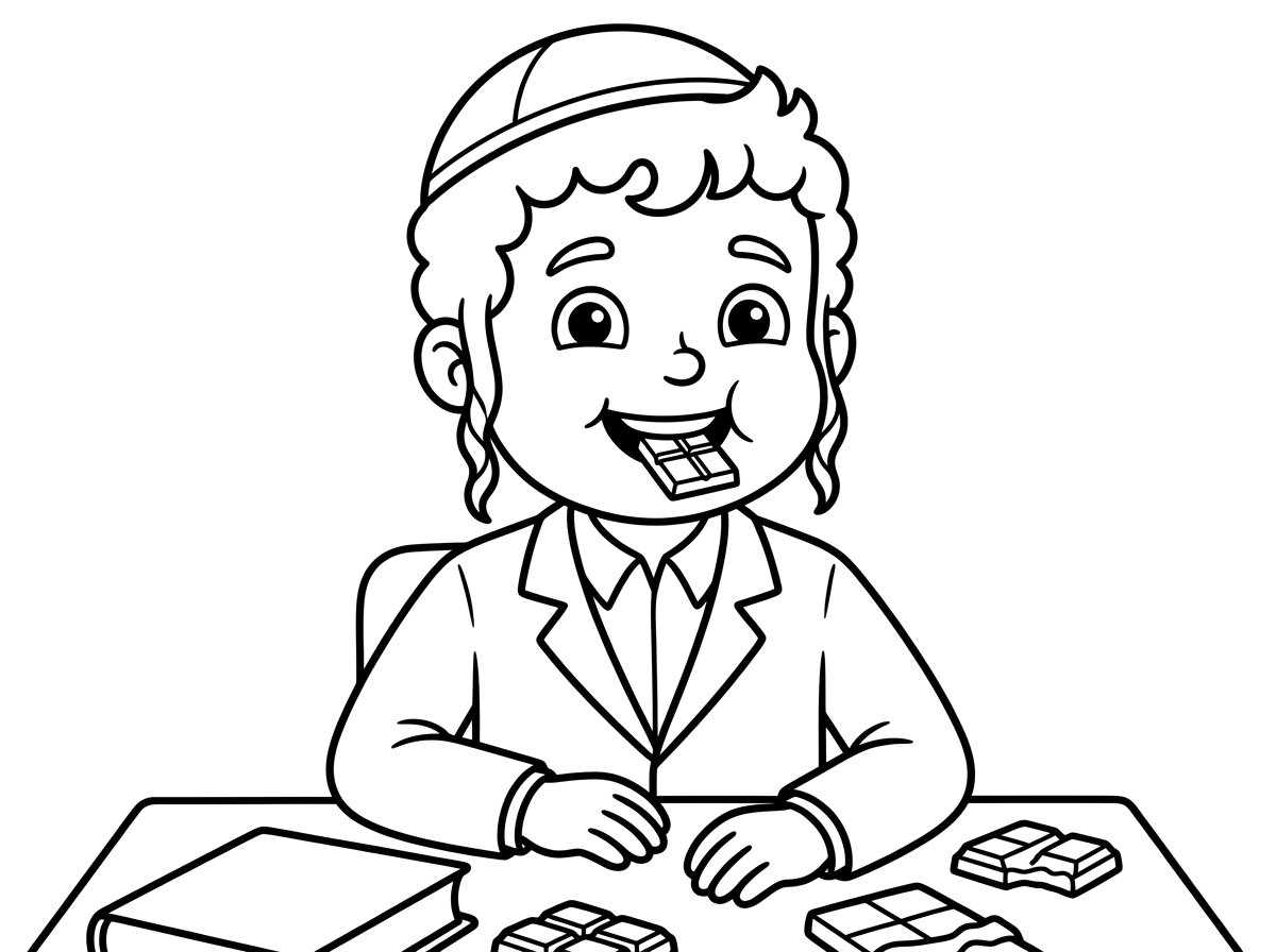 תצייר לי ישיבה שושן שוקולד בפה