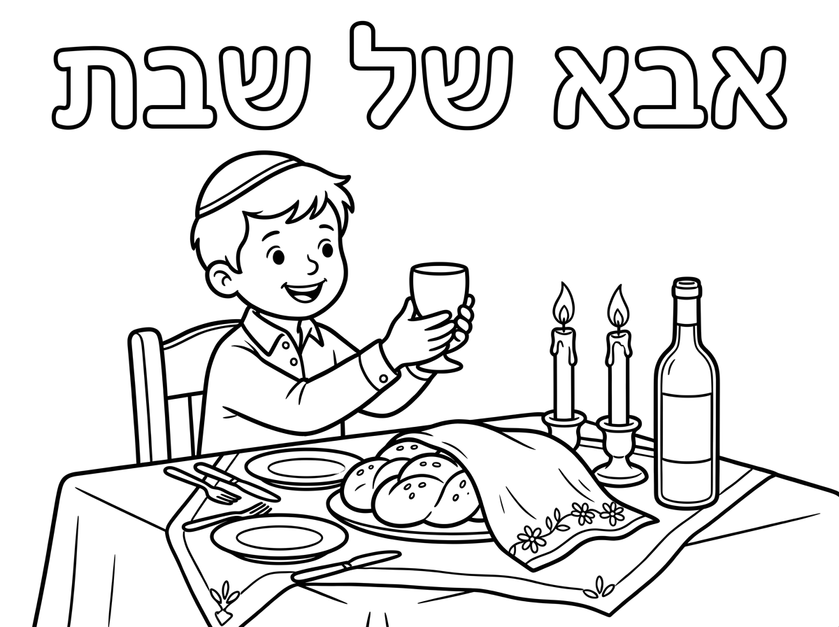 תוכל לעשות את אותה תמונה אבל שהשולחן יראה שולחן שבת יפה וערוך